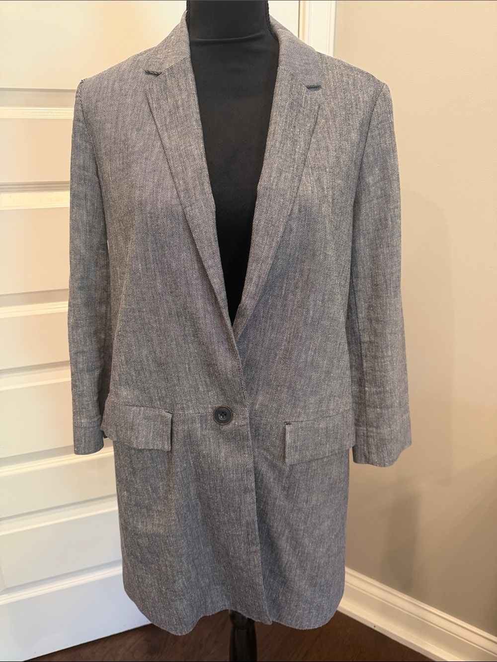 Cartonnier Gray Long Blazer Jacket